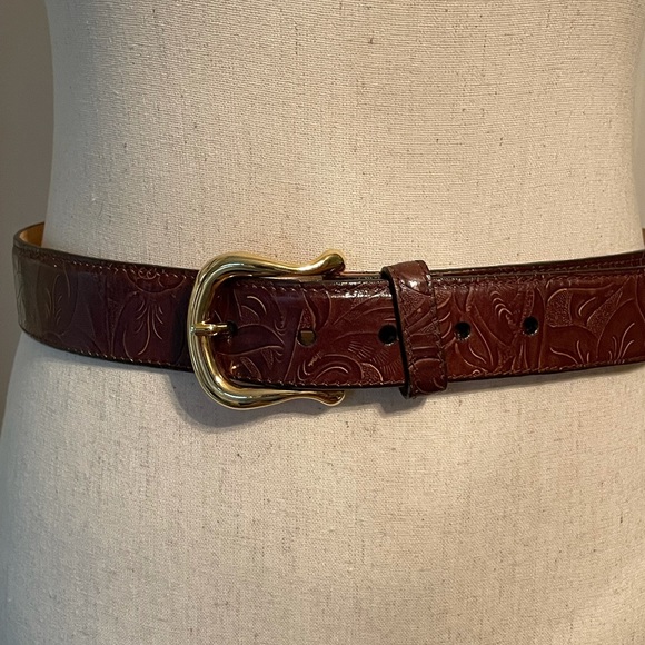 Neiman Marcus Accessories Neiman Marcus Tooled Leather Belt Poshmark